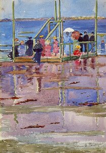Float At Low Tide, Revere Beach (also Known As People At The Beach) — Maurice Brazil Prendergast
