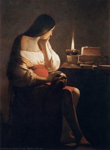 Magdalen Of Night Light — Georges De La Tour