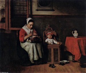 The Lacemaker — Nicolaes Maes
