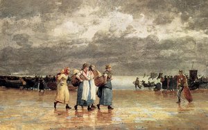 Quatro Mulheres Pescadoras — Winslow Homer
