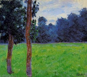 Dva Stromy V Louce — Claude Monet
