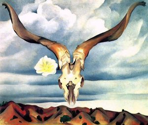 Ram's Head, White Hollyhock – Hills — Georgia O’keeffe