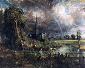 Salisbury Cathedral From The Meadows — Džonas Konsteblis