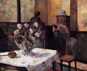 Interior Of The Painter's House, Rue Carcel — Eugène Henri Paul Gauguin