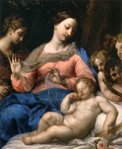 The Sleep Of The Infant Jesus, With Musician Angels — Карло Маратти