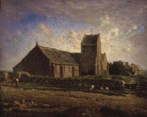 La Iglesia De Greville — Jean-françois Millet