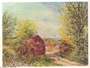 Im Frühling In Veneux Nadon — Alfred Sisley