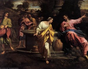 La Samaritaine Au Puits — Annibale Carracci