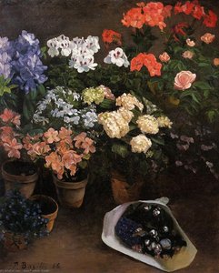 Study Of Flowers — Frédéric Bazille
