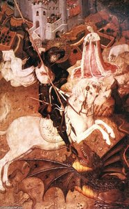Saint George Killing The Dragon — Bernat Martorell