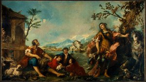 Erminia And The Shepherds — Francesco Lazzaro Guardi