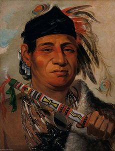 Mah Kée Mee Teuv, Grizzly Bear, Capo Della Tribù — George Catlin