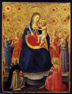 Virgin And Child With Sts Dominic And Catherine Of Alexandria — Fra Angelico