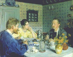 Almuerzo Con Otto Benzon — Peder Severin Kroyer