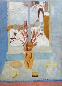 The Blue Window, Winter — Sir William George Gillies