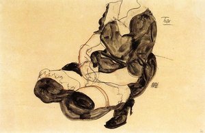 Ženský Torzo, Sklánající Se — Egon Schiele