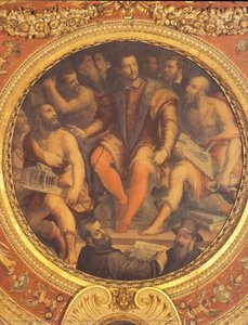 Cosimo I De Medici Surrounded By His Architects, Engineers And Sculptors — Giorgio Vasari