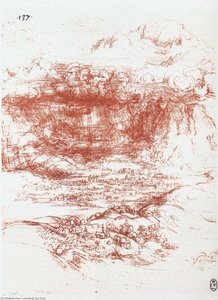 Sturm Über Eine Landschaft — Leonardo Da Vinci
