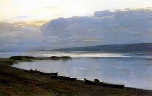 Evening On The Volga — Isaak Levitan