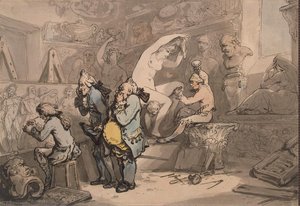 Sculptor Shop — Thomas Rowlandson