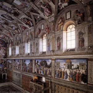 Interior Of The Sistine Chapel — Michelangelo Buonarroti
