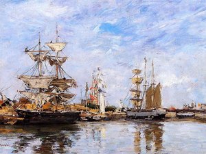 The Deauville Basin — Eugène Louis Boudin