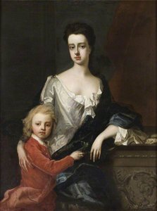 Lady Mary Robartes (d.1741), With Her Son Henry Robartes (c.1695–1741), Later 3rd Earl Of Radnor — Michael Dahl