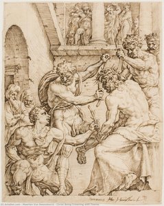 Christ Being Crowning With Thorns — Maerten Van Heemskerck