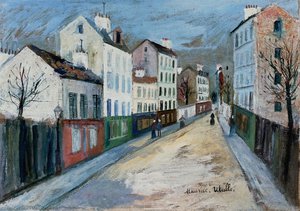 A Street In A Suburb Of Paris — Maurice Utrillo