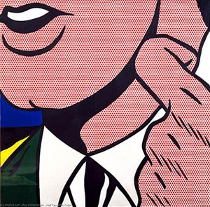 Half Face With Collar — Roy Lichtenstein