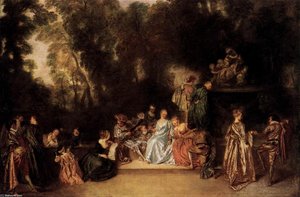 Fête À L'extérieur — Jean-antoine Watteau
