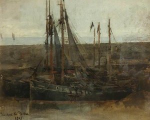 Fishing Boats . Sketch — Stanhope Alexander Forbes