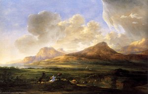 River Bank With Herdsmen — Jan Asselijn