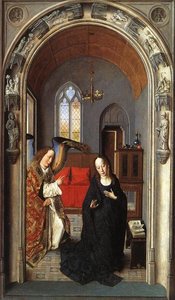 The Annunciation ((polyptych Of The Virgin, The Wing) — Dierec Bouts