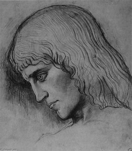 Studie Zum Kopf Von Oedipus — Gustave Moreau
