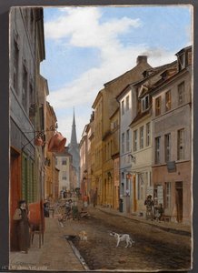 Parochialstrasse In Berlin (1831) — Johan Filip Eduard Gerner