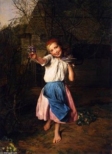 The Violet Girl — Ferdinand Georg Waldmüller
