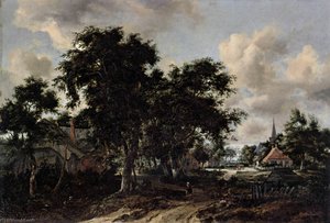 Entrance To A Village — Meyndert Hobbema