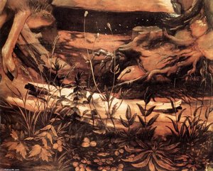 San Pablo Y San Antonio En El Desierto (detalle) — Matthias Grünewald
