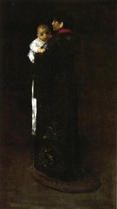 Il Primo Ritratto (noto Anche Come Ritratto Di Madre E Bambino) — William Merritt Chase