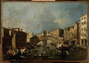 Le Pont Du Rialto A Venise — फ्रांसेस्को गार्डि