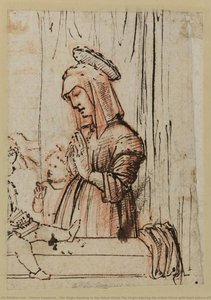 La Vergine Che Legge Al Bambino Cristo/la Vergine Che Adora Il Bambino Cristo Con San Giovanni La Vergine Che Legge Al Bambino Cristo (recto) — Vittore Carpaccio