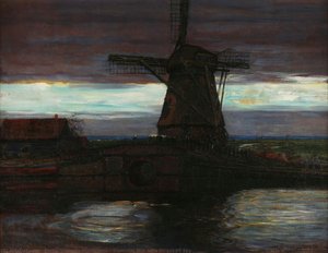 Mulino Di Stammer Con Cielo Spezzato — Piet Mondrian