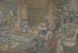 Sewing Party At Loctudy — Jean-édouard Vuillard