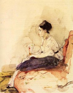 On The Sofa — Berthe Morisot