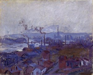 Vista De Rouen Da Costa Sainte-catherine — Claude Monet