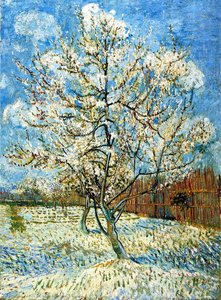 *Peach Trees in Blossom* is an 1889 painting by Vincent van Gogh. It is in the collection of the Courtauld Institute of Art. The painting depicts a field with peach trees on the outskirts of Arles with the Alpilles mountains in the background. The paintin