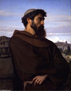Un Pensatore, Giovane Monaco Romano — Alexandre Cabanel