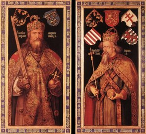 El Emperador Carlomagno Y El Emperador Segismundo — Albrecht Dürer