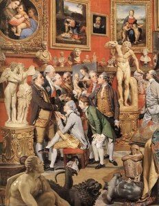 Die Tribuna Der Uffizien (detail) — Johann Zoffany